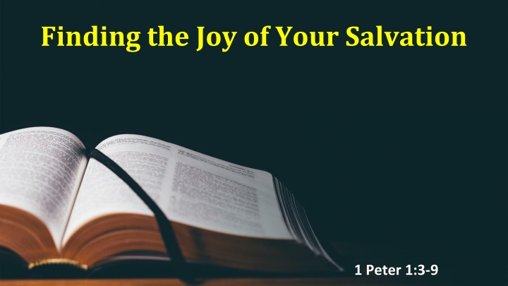 Joy and Salvation in 1 Peter: A Spiritual Journey