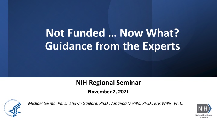 Guidance on Resubmitting NIH Grant Applications