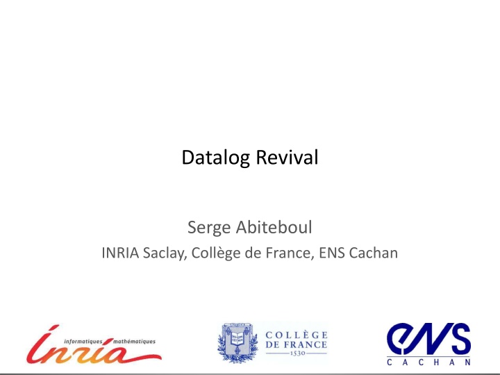 Datalog Revival and Limitation of Relational Calculus