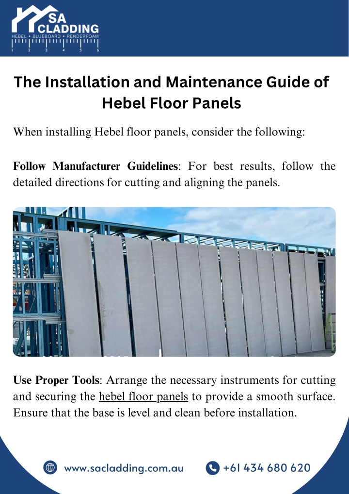 the installation and maintenance guide of hebel n.w