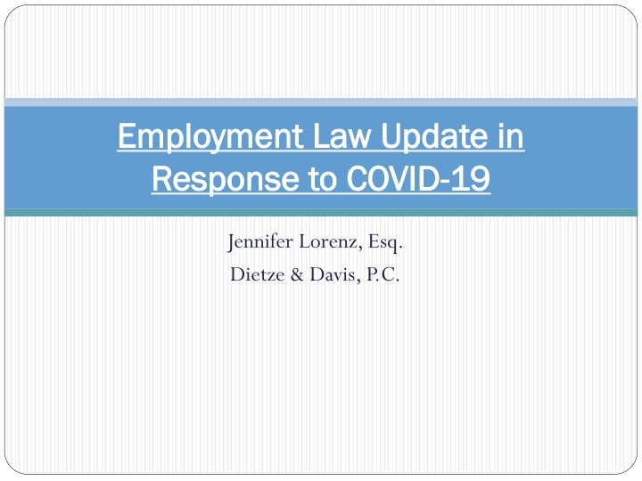 The Families First Coronavirus Response Act (FFCRA)