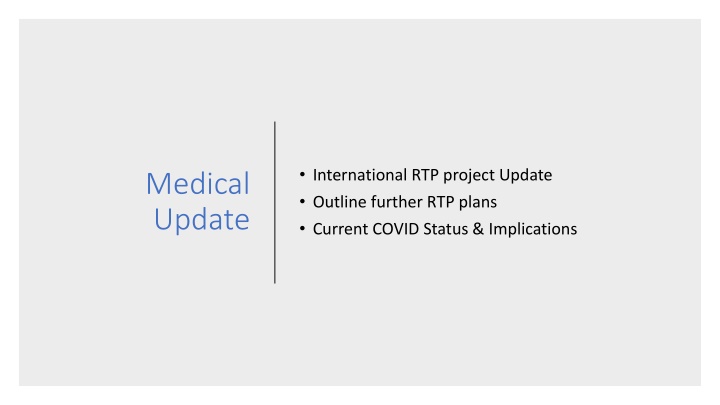 International RTP Project COVID-19 Update and Rugby Training Framework
