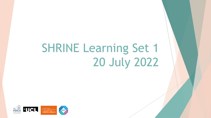 Insights on SHRINE Learning Set and Staff Survey Results