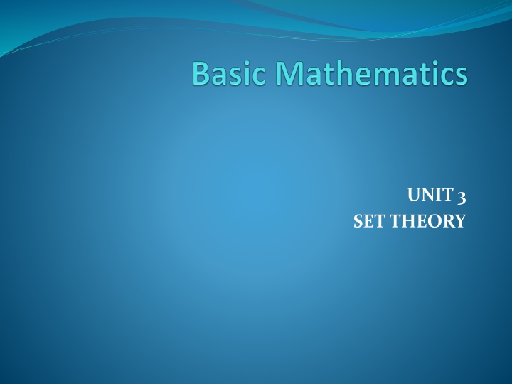 Set Theory: Operations and Concepts