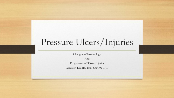 Pressure Ulcers and Tissue Injuries Progression