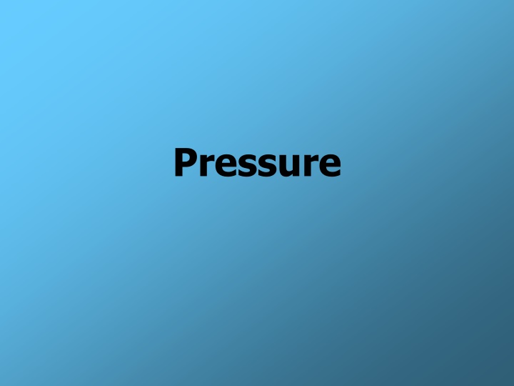 Pressure: Force, Area, and Application
