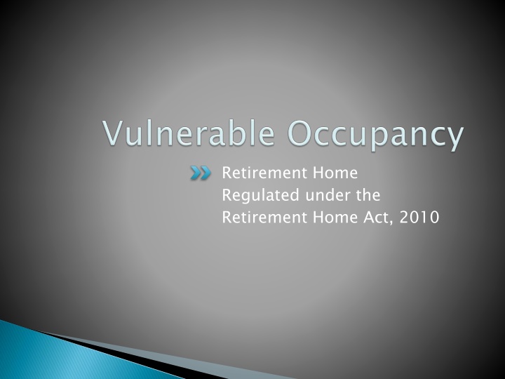 Retirement Home Fire Safety Incident Report