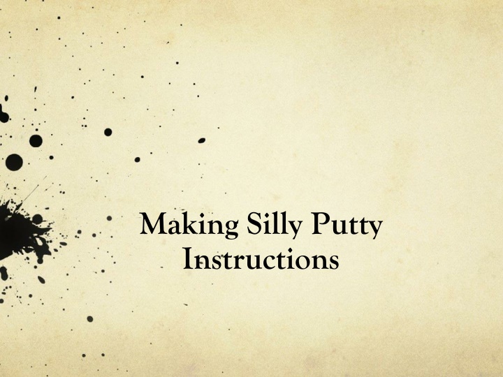 Silly Putty: Borax Concentrations and Material Properties