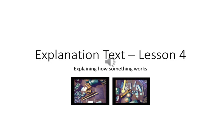 Mastering the Art of Explanation: Vocabulary and Structure