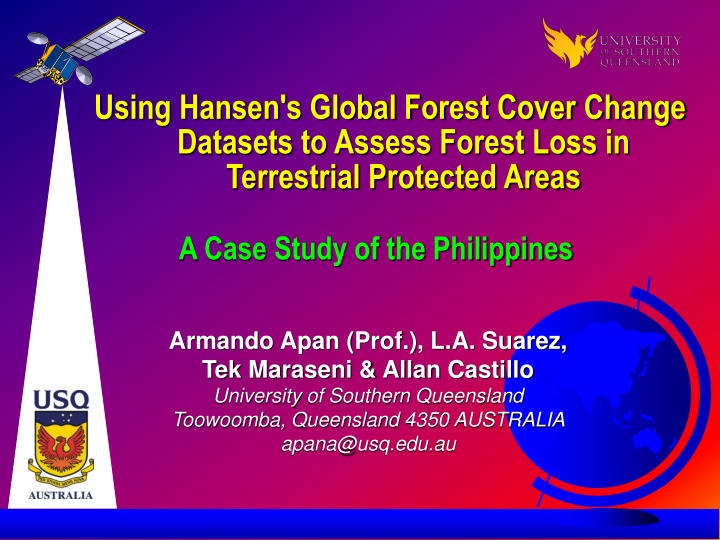 Assessing Forest Loss in Protected Areas: A Philippines Case Study