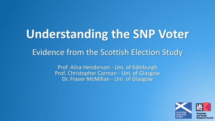 Insights into SNP Voter Behavior in Scottish Elections