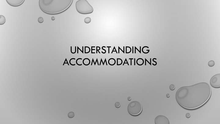 Accommodations for Students with Disabilities