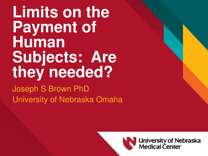 Examining Payment Limits for Human Subjects Research