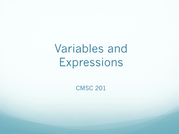 Introduction to Variables and Expressions in Python