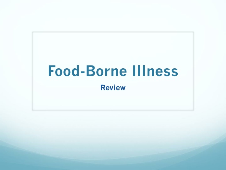 Food Safety Review: Preventing Food-Borne Illness