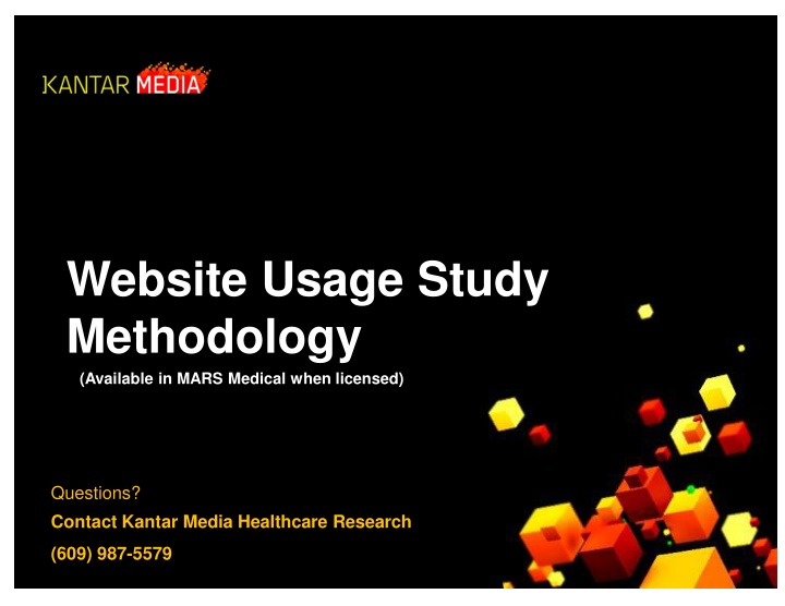 Kantar Media Healthcare Website Studies Overview