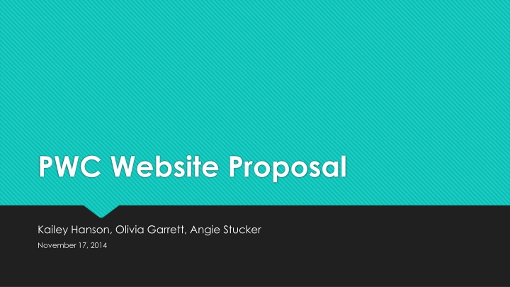 Enhancing PWC's Website for Better User Engagement