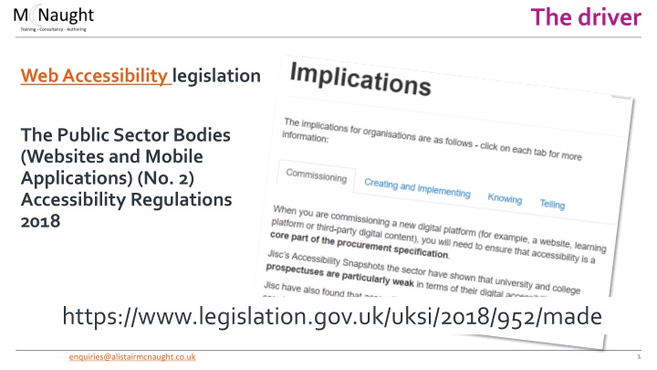 Web Accessibility Legislation and Compliance Guidelines