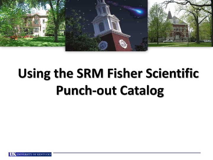 Guide to Using Fisher Scientific Punch-Out Catalog in SRM System
