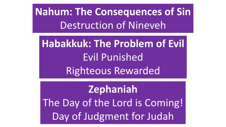 Reflections on Evil, Justice, and Divine Response in Habakkuk