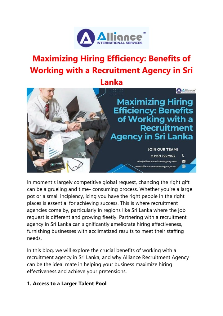 maximizing hiring efficiency benefits of working n.w