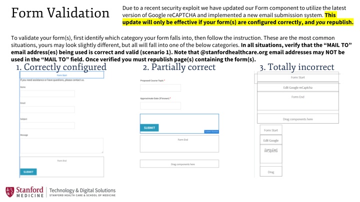 Form Component Security Update Instructions