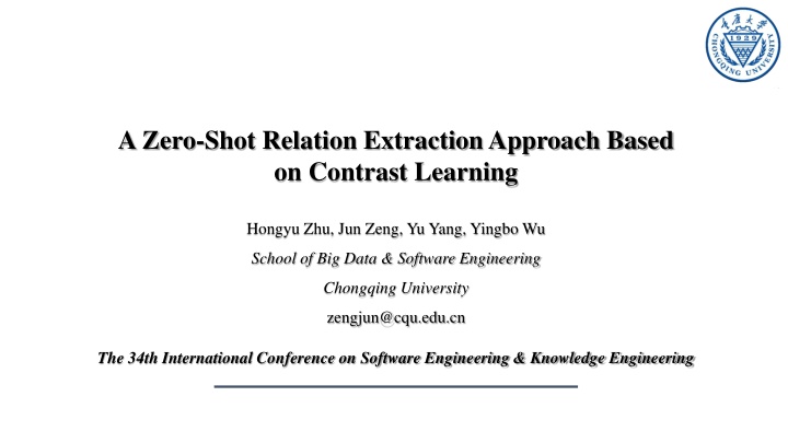 Zero-Shot Relation Extraction Based on Contrast Learning