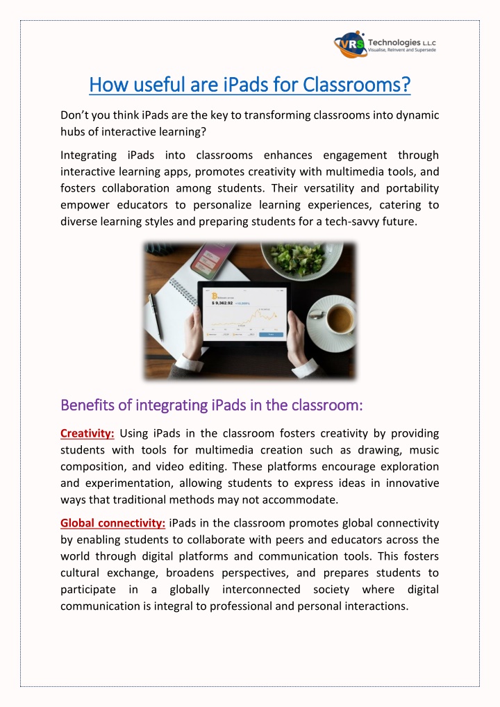 how useful how useful are ipads for classrooms n.w