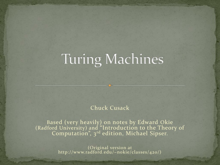 Overview of Turing Machines: Introduction, Tape, and Computation
