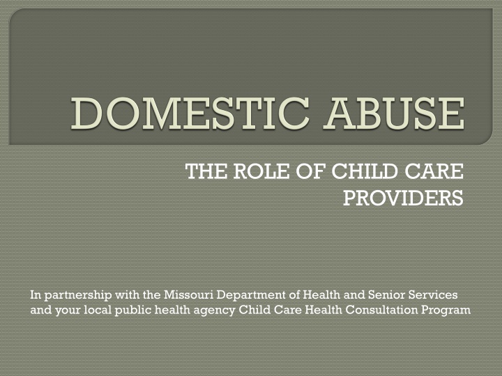 The Impact of Domestic Violence on Children and Families