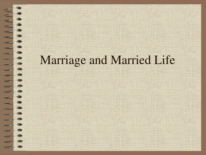 Marriage and Common Challenges Faced