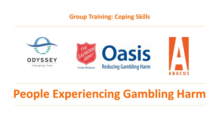 Group Training: Coping Skills for Gambling Harm