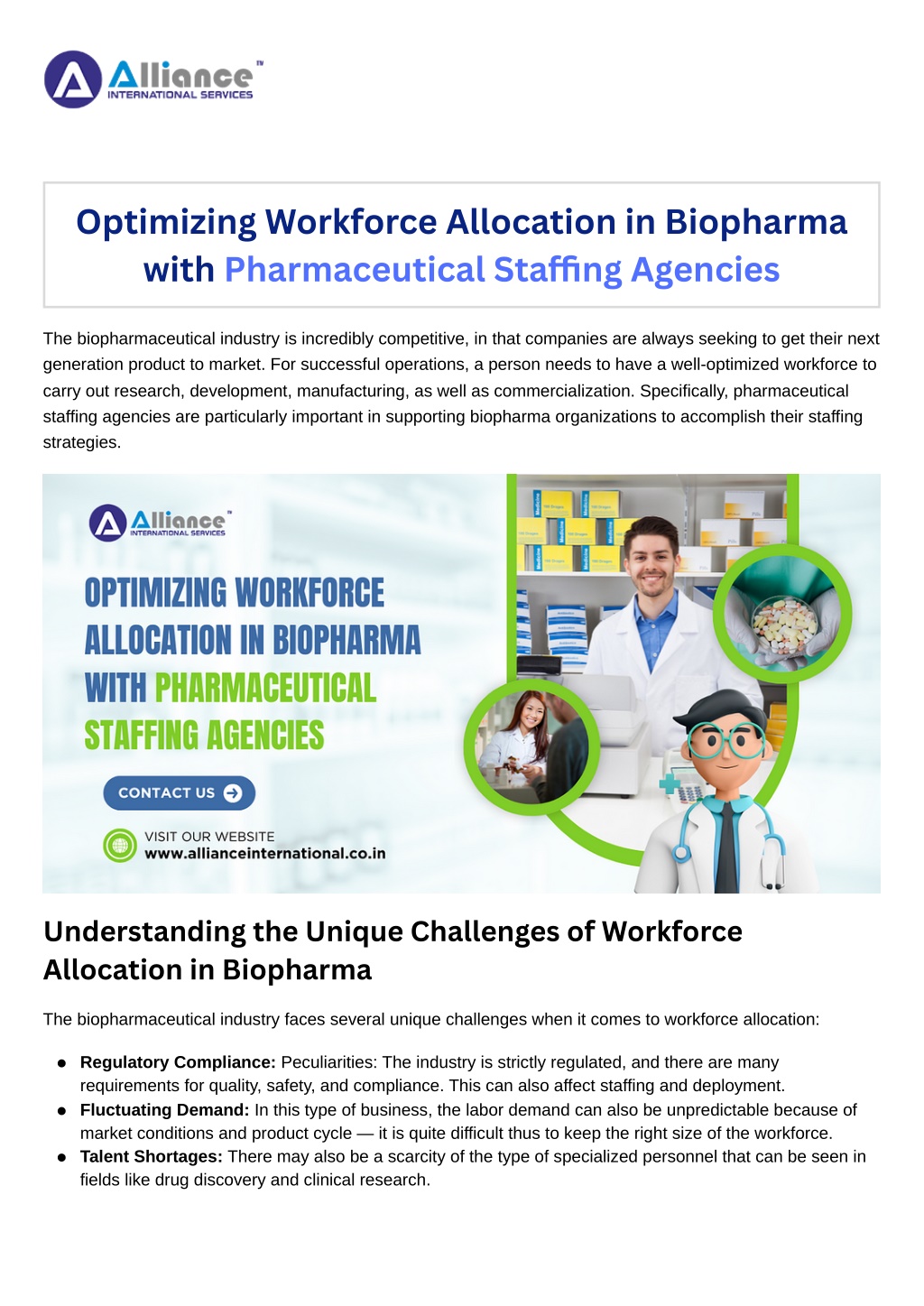 optimizing workforce allocation in biopharma with l.w