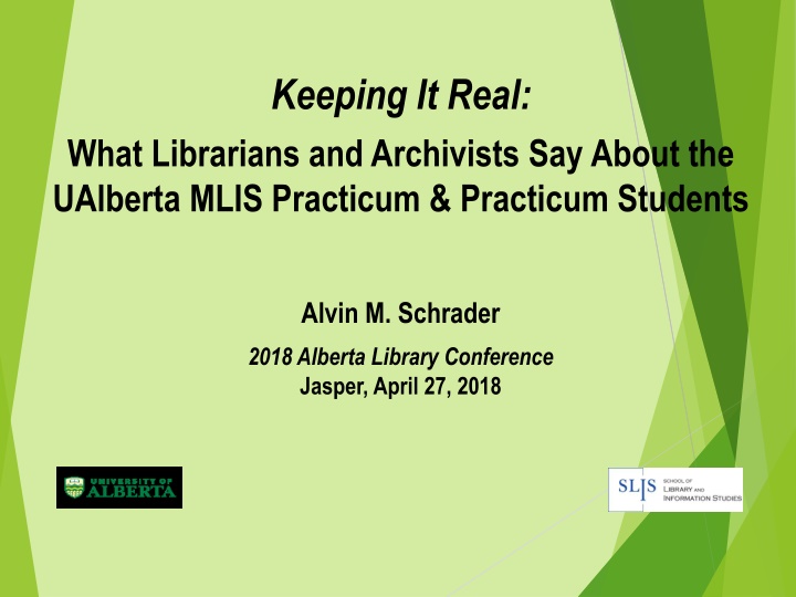 Insights into MLIS Practicum and Workplace Transition