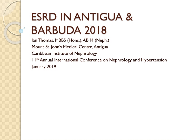 Revolutionizing Nephrology Care in Antigua & Barbuda: A Success Story