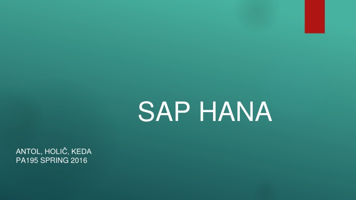 Introduction to SAP HANA: A Powerful Database Solution