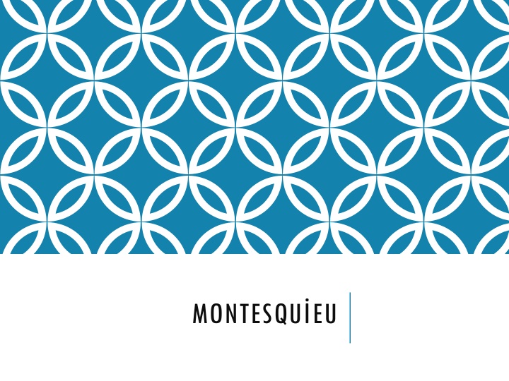 Montesquieu's View on Democracy and Law