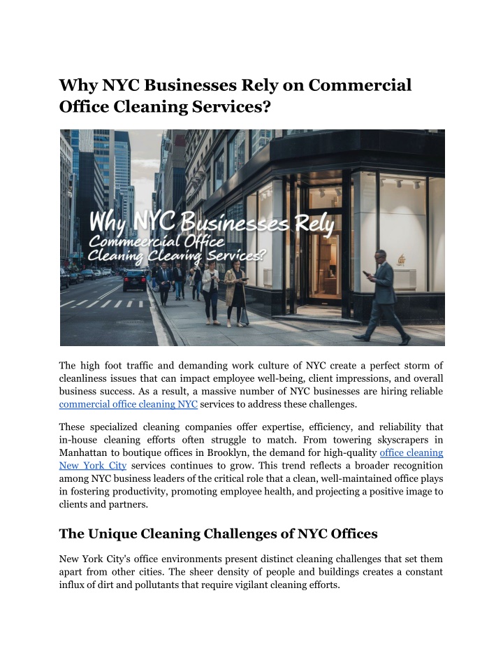 why nyc businesses rely on commercial office n.w