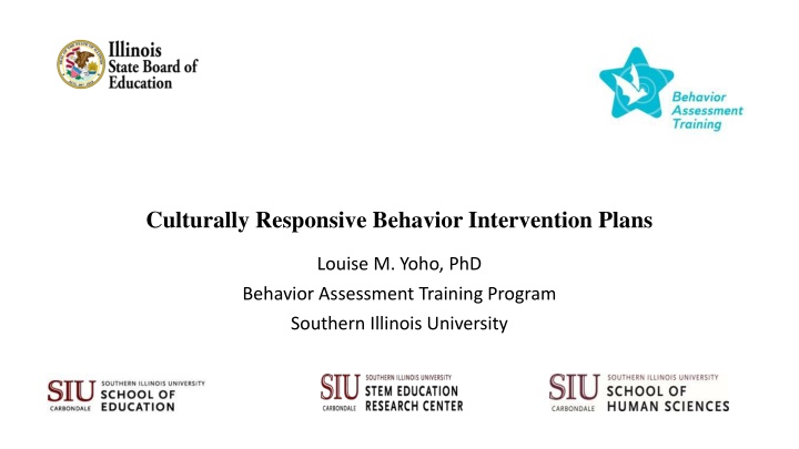 Culturally Responsive Behavior Intervention Plans Webinar Series