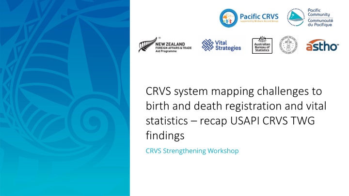 Enhancing Civil Registration and Vital Statistics in USAPI: Workshop Findings and Priorities