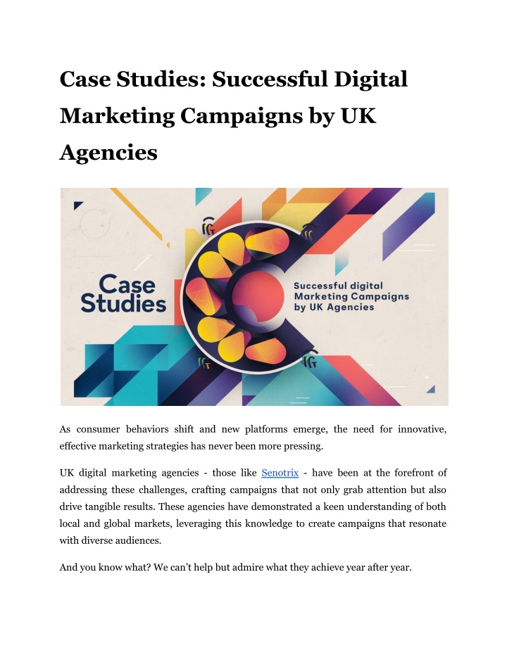 case studies successful digital n.w