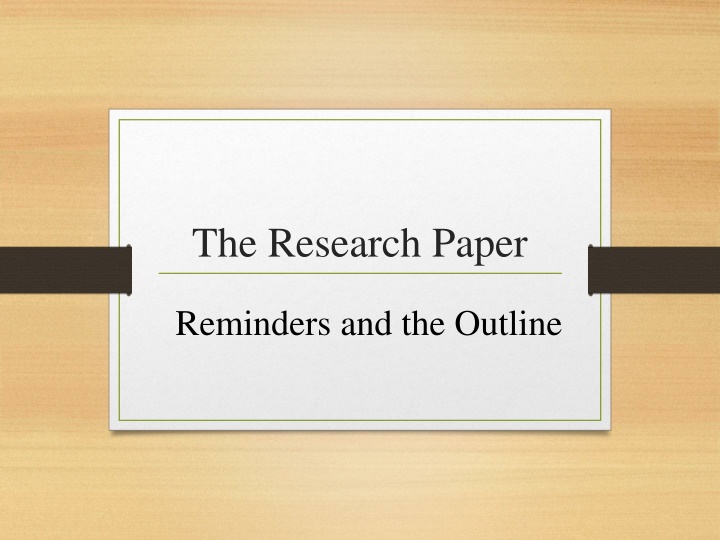 Guidelines for Completing Your Research Paper Stages Successfully