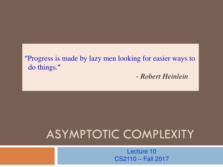 Algorithm Efficiency and Complexity