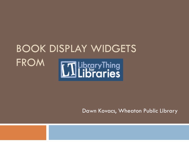 Enhancing Library Services with Book Display Widgets