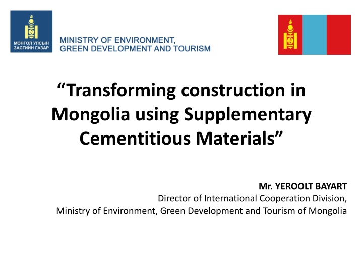 Revolutionizing Construction in Mongolia through Sustainable Cement Solutions