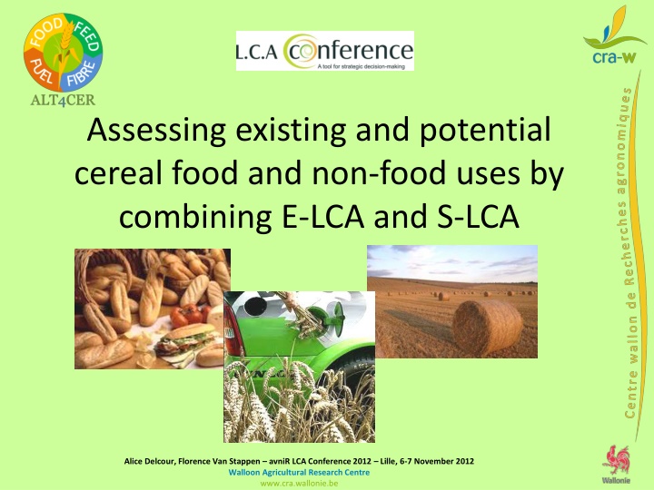 Assessing Cereal Uses for Sustainability in Wallonia