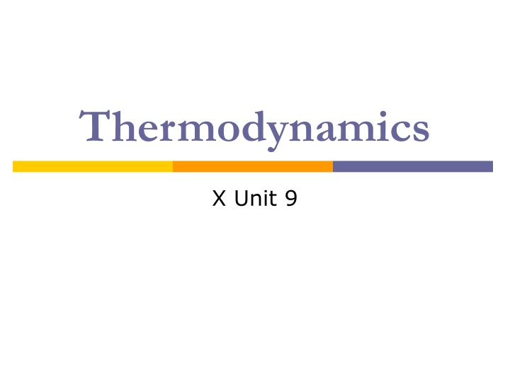 Basics of Thermodynamics and Energy Principles