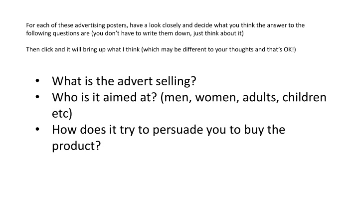 Analyzing Advertising Posters for Product Promotion