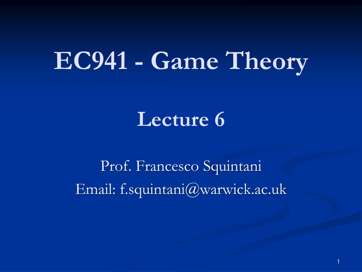 Extensive-Form Games with Imperfect Information in Game Theory