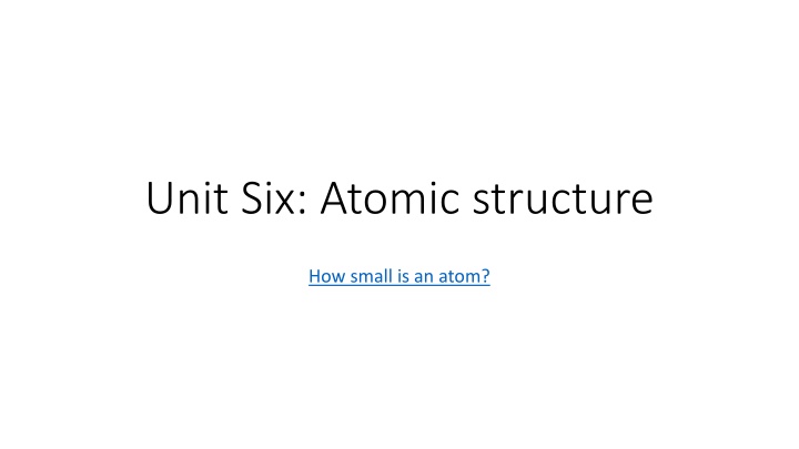 Atomic Structure and Laws of Matter